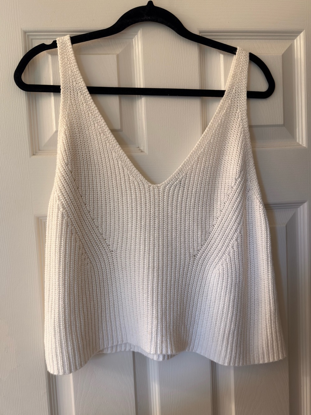 Express Crochet Sweater Crop Tank